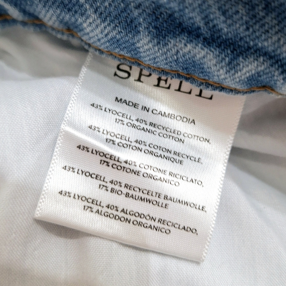 Spell + the Gypsy Eve Denim Skirt in Sun Washed Blue- Small - Picture 9 of 10